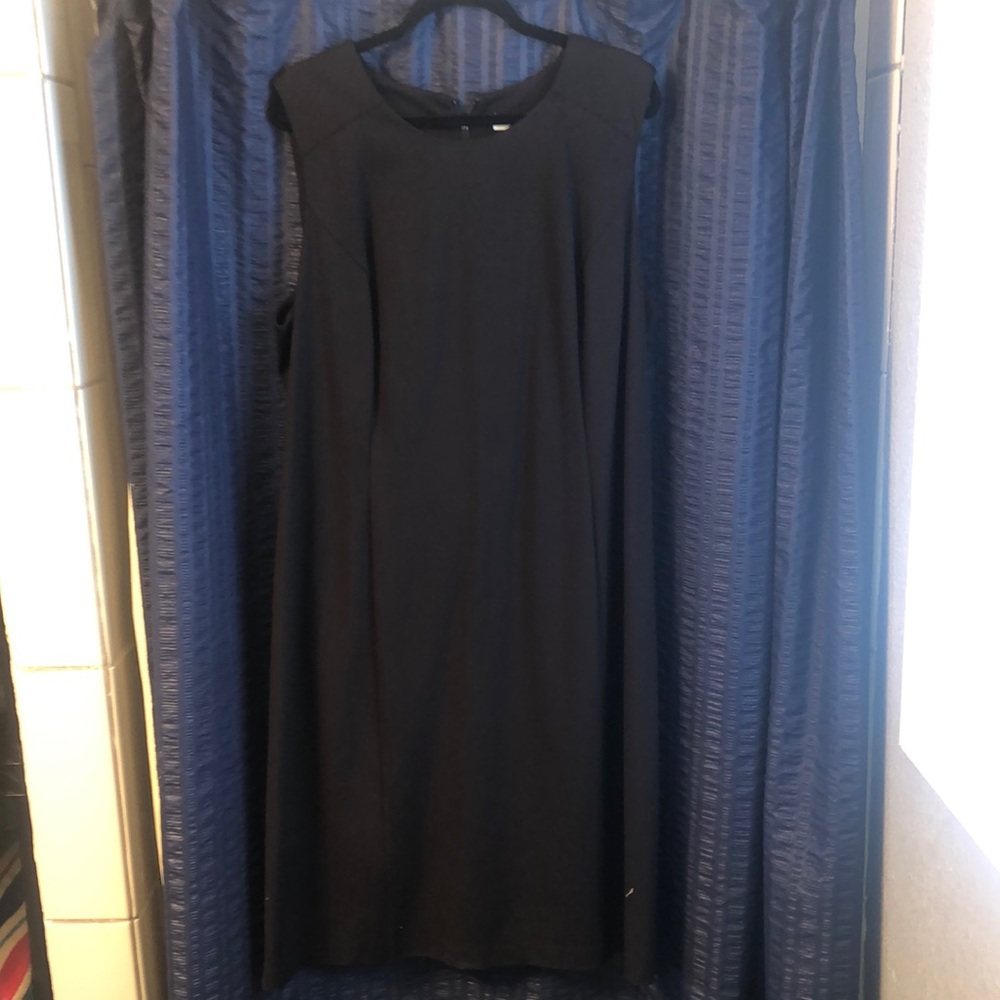 CJ Banks Classic Black Long Sleeve Dress